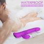 Maison-Market G-Spot Vibrator Massager with Thrusting 0.78 inches Max, Heating Function Swing Dildo for Clitoris Stimulation, USB Rechargeable Waterproof with 10 Vibration Modes Dual Motor for Women