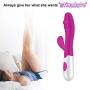 G-spot Vibrators with 30 Vibration Modes Rabbit Vibrator Upgraded Silicone Clitoris Stimulation for Women Couples Sex Toys