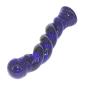 Glass Pleasure Wand Anal Sex Toys Massager, Eastern Delights 6.7 Inches Spiral Shape Dildo, Blue