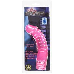 Golden Triangle Silky Stud Waterproof Vibrator, Pink