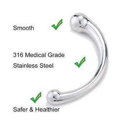 ZL-TECH Pure G Spot Metal Wand 7.8 Inch Polished Steel