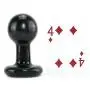 Doc Johnson Classic - Round Butt Plug - 1.8 Inch Diameter - Small - Black