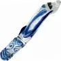 Mermaid Treasure Aquamarine Glass Dildo 8 Inch