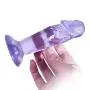 Wushuangyu 4.33 Inch Dîldɔ Powerful Suction Cup Relax Massage Waterproof for Women - Vibrant Toy (Color : Blue)