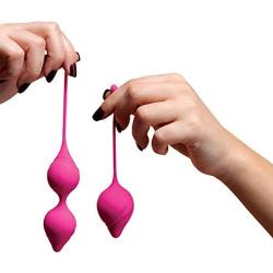 Savvy Dr. Fulbright Silicone Kegel Exercise Kit With Instruction Guide, Pink, 3.4 ounces