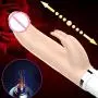 Wytinug 12 Frequency Vibe Heating Telescopic Rotating Beads GSport Vibrantor Rabbit Messager Clǐtoŗîs Stimulator Relax Toy for Women and Couples