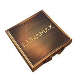 Trojan Studded BareSkin with Brass Lunamax Pocket Case, Premium Ribbed Latex Condoms-10 Count