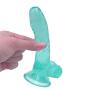 JSCRlove 6 Inch Clear Díldɔ Toys Body Safe Soft PVC Tool with Suction Cup for Hand-Free Play Women Sweater