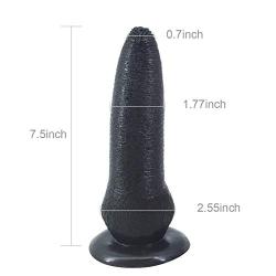 Romi 7.87 inches Realistic Dildo Realistic Big Foreskin Dildo Flexible PVC Penis Dick with Strong Suction Cup for Female