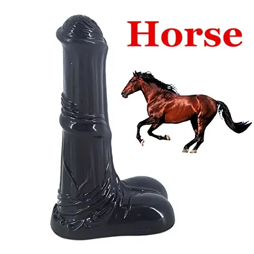 Romi Big Animal Dildo 9.96" Horse Penis Realistic Cock Anal Plugs Artificial Adult Sex Toys (Black) Romi Big Animal Dildo 9.96" Horse Penis Realistic Cock Anal Plugs Artificial Adult Sex Toys (Black)