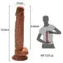 10 Inch Realistic Penis Dildo with Suction Cup for Hands-Free Play Dong with Balls Fake Penis Adult Sex Toys for Female Masturbation(Brown) 10 Inch Realistic Penis Dildo with Suction Cup for Hands-Free Play Dong with Balls Fake Penis Adult Sex Toys for Female Masturbation(Brown)