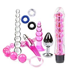 RITER Adullt Six Toys Product Kit BDSM Slave Bandage Flirt Games Dido Vibrantor & Amal Plugs for Couple