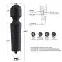 Upgraded Powerful Vibrate Wand Massager Cordless, Rechargeable with 20 Magic Vibration Modes, Whisper Quiet, Waterproof, Handheld Personal Massager for Neck Shoulder Back Body Massage, Sports Recovery Upgraded Powerful Vibrate Wand Massager Cordless, Rechargeable with 20 Magic Vibration Modes, Whisper Quiet, Waterproof, Handheld Personal Massager for Neck Shoulder Back Body Massage, Sports Recovery
