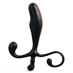 Soft Flexible P Spot Stimulator - Prostate Massager - Sex Toy for Men (Black)