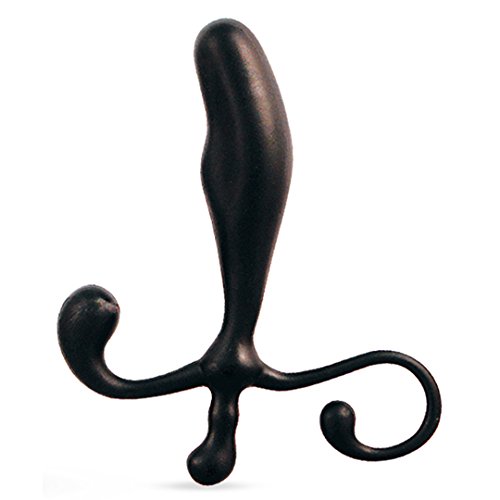 Soft Flexible P Spot Stimulator - Prostate Massager - Sex Toy for Men (Black)