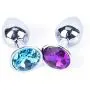 Taroi Small Size Metal Crystal Anal plúg Stainless Steel Booty Beads Jewelled Anal Bútt Plug for Men Couples 2 Pcs Taroi Small Size Metal Crystal Anal plúg Stainless Steel Booty Beads Jewelled Anal Bútt Plug for Men Couples 2 Pcs