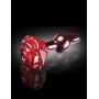 Pipedream Icicles No. 76 Anal Plug Massager Glass Rose Red