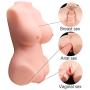Rzoeox Sex Doll Male Masturbator with Vagina and Anal, 3D Lifelike TPE Torso Toys with Metal Skeleton for Men Masturbation (14.2 x 10.3 x 5.7in, 5.5kg)