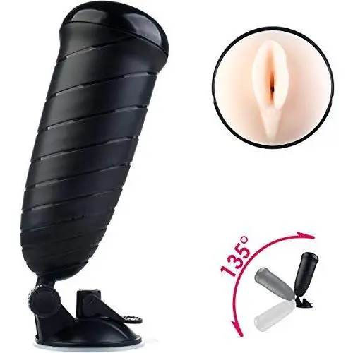ZEMALIA Z-Chamber Plus Hands-Free Vagina Pocket Male Masturbators Cup Sex Toys for Male Realistic Textured Male Masturbation Discreetly Packed (Black) ZEMALIA Z-Chamber Plus Hands-Free Vagina Pocket Male Masturbators Cup Sex Toys for Male Realistic Textured Male Masturbation Discreetly Packed (Black)