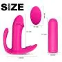 Butterfly G-Spot Vibrator Waterproof Dildo Adult Sex Toy Masturbation, Wearable USB Rechargeable Vibrating Massager Safe Silicone Clitoris Stimulator, Vagina Massager for Women, Couples