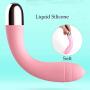 10 Frequency Wireless Waterproof Quiet USB Cable Rechargeable Cordless Pleasure Magnetic Charging Port Soft Vǐbrǎtǒr Family Health Sports Equipmen Massage Stick (Pink)