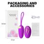 WEI EI 12 Frequencies Wireless Remote Control Multi-Modes Powerful Bullet Vib USB Rechargeable Waterproof C-Stimulator for Women (Deep Purple)