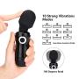 KONERLE Wand Massager for Back and Shoulder,Mini Cordless Massager,USB Recharge, Waterproof,Travel Massage Black
