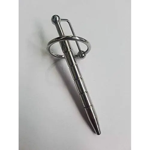 Desire Ribbed Penis Plug with Glans Ring