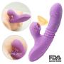Qbyoop USB Rechargeable Powerful 7 Sucking Toys, Waterproof Handheld Wand Massager with Heating, Medical Silicone