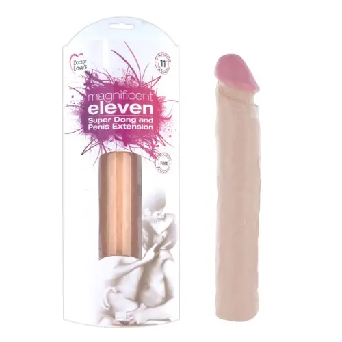 Doctor Loves Magnificent Eleven Super Dong and Penis Extension, 11"x 2" Diameter, 0.81 Pound Doctor Loves Magnificent Eleven Super Dong and Penis Extension, 11"x 2" Diameter, 0.81 Pound