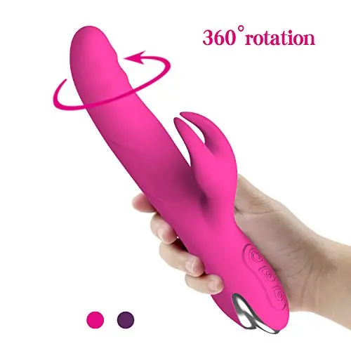 360°Rotation G spot Rabbit Vibrator for Couples Waterproof Large Vibrating Dildo Adult Sex Toys Clit Vibes Cordless Stimulate Wand Massagers Women Pleasure Toys …