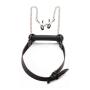 Strict Silicone Bit Gag with Nipple Clamps