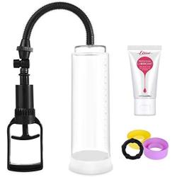 Utimi Manual Penis Vacuum Pump Air Pressure Device Enhancer with Cock Ring for Men