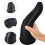 Sexbaby Realistic Animal Dildo Oversized Elephant Penis Female Masturbator Vaginal Massage for Women (Black)