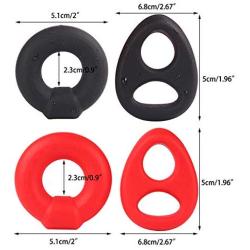 GUANGSHAN Silicone Pe~NIS Ring Ere~ction Enlarger Enhancer Rings Adult Séx Toys for Men