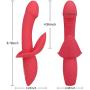 Rabbit Vibrator, Clitoris Vagina Vibrator with 16 Strong Vibrations, Waterproof Dildo Vibrator for Nipple Prostate G-spot Stimulation Vibrator, Adult Sex Toys for Women and Couples Rechargeable