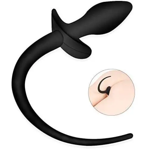 YiFeng Butt Plug Silicone Anal Plug with Dog Puppy Tails YiFeng Butt Plug Silicone Anal Plug with Dog Puppy Tails