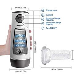 Electric Delay Device Ṁale Ṁästûr&batôr with 10 Automatic Modes Ṗ`ôc&kët Ṗ`û&ssÿ Tight and Convex Tunnel Ṁästûr&batiôn Cûp for Ṁen