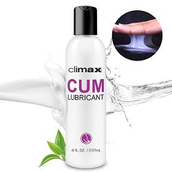 CLIMAX Cum Intimation Lube Water-based Cum-like Lubricant – 8 fl.oz - Personal Natural Lubricant for Couples Single Play Smooth and Slippery Long Lasting