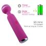 Bluetooth Vibrator Compact Strong Handheld Wand Massager - 6 Mainly Powerful Vibration with Adjustable Vibrating Frequency 360° Rotatable Head for Better Back Neck Foot Massage, Muscle Aches Etc
