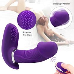 Perfect Size Party Gifts Tongue Licking Clitorial Toys Waterproof Multi Speed High Frequency Wand 2 in 1 Lifelike Toys for Women Heating Function T-Shirt