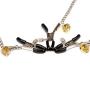 Unique Design Three Chain Bell Flirting Clip BrēAst Nípplē Clamps Labia Female Clips Stainless BDSM Bondage Sēx Exotic Accessories for Couples