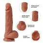 Anfei FDA Approved Dildo, Liquid Silicone Dual Layer Adult Toys with Suction Cup, Hyper Realistic Sex Toys for Masturbation(Total 22.5cm,Insert 17.5cm,Width 4.5cm) Anfei FDA Approved Dildo, Liquid Silicone Dual Layer Adult Toys with Suction Cup, Hyper Realistic Sex Toys for Masturbation(Total 22.5cm,Insert 17.5cm,Width 4.5cm)