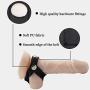 xinYxzR Adult Sex Toy Men Faux Leather Cock Penis Ring Harness Cage Delay Bondage Gear Black