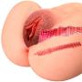 Masturbator Sex Doll,3D Realistic Butt Anal Stroker Vagina Pussy Ass Masturbation Sex Toy, 2 Holes