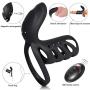 Vibrating Penis Ring, Xocity, Silicone Cock Ring with 10M Remote Control 10 Vibrations, Clitoral Vibrator Adults Male Sex Toy for Men Women Couples