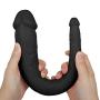 Qbyoop Ðíldɔ Store Silicone Double Ended Flexible Massage Toy for Women and Couples Qbyoop Vībrātòr