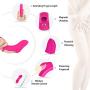 Wireless Rechargeable Mini Finger Sucking Massager with 10 Strong Vibration Hands Free USB Waterproof Massage Wand for Neck Foot Shoulder -U Shape Toy