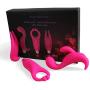 Vibrator, Oomph! Multi-speed Magic Wand Waterproof Massager Vibrator Sexy Kits for Women(Red)