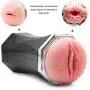 Riliy - Tshirt Realistic Noiseless 2 in 1 Hands Free Deep Throat Oral Cup Sucking Endless Pleasure Headphone Mode Blow-Job Six Toy